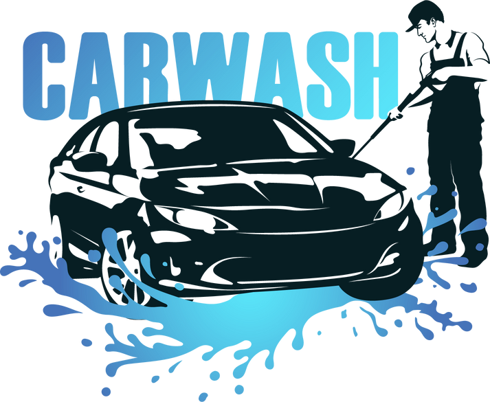Washing and cleaning auto symbol for car wash